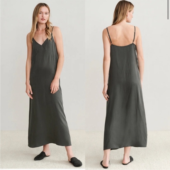 Jenni Kayne Dresses & Skirts - Jenni Kayne Rio Slip Dress in Charcoal Cupro Medium
